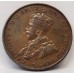 AUSTRALIA 1928 . ONE 1 PENNY . VARIETY . BROKEN 8